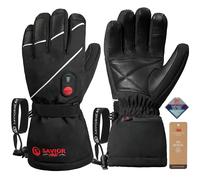 SAVIOR HEAT Gants Chauffants avec Batterie Rechargeable pour Hommes et Femmes, Gants Chauffants pour Le Cyclisme Randonnée Moto Ski L'alpinisme