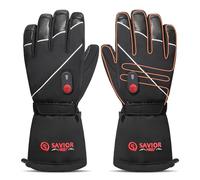 SAVIOR HEAT Gants Chauffants avec Batterie Rechargeable pour Hommes Femmes,Gants Chauffants pour Le Moto Ski Cyclisme Randonnée L'alpinisme