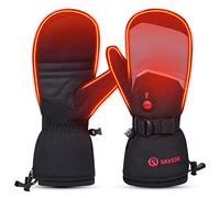 Savior Heat Gants Chauffants pour Hommes et Femmes, Gants de Ski électriques Rechargeables pour la Neige, la Moto, Le Snowboard, la randonnée, Le Cyclisme, la randonnée, la Course à Pied