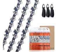 Savior Lot de 3 Chaînes de Tronçonneuse pour Guide-chaîne 38 cm - .325"" 64 maillons 1,3 mm - Compatible avec Dolmar,Makita et