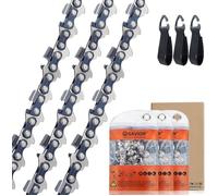 Savior Lot de 3 Chaînes de tronçonneuses 0.325"" 1,5 mm 64 maillons longueur de guide-chaîne 40 cm compatible avec Husqvarna, Dolmar
