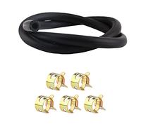 SAVITA 1 m De Long Tuyau De Carburant Id 5/16 Pouces Conduite De Gaz Avec Colliers De Serrage 5 Pièces Pour Camions, Voitures, Tracteurs Ou Petits Moteurs