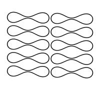 SAVITA 10 pcs Anneau en Caoutchouc pour Microphone, Bandes Élastiques en Caoutchouc de Shock Mount Micro Cordon en Caoutchouc de Montage Antichoc Bande Élastique Accessoires Microphone (Noir)