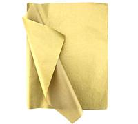 SAVITA 100 Feuilles 35x50cm Papier de Soie Métallique Or, Papier de Soie d'emballage Cadeau Métallique pour Les Mariages de Noël Douche de Fête d'anniversaire Bricolage Arts Artisanat