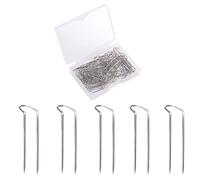 Savita 100 pièces épingles à Coudre, goupilles en Acier Inoxydable à Double Goujons de Verrouillage universels Simples pour la Couture Affichage de Bijoux et la décoration intérieure (Longueur 2,3 cm