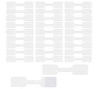 SAVITA 1000 Pièces 60x12mm Bijoux Prix Etiquette, Autocollant de Bijoux Vierge Forme D'haltères pour D'oreille Collier Bracelet Anneau Boucle