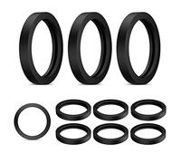 SAVITA 10pcs Joint Bidon Essence 3,8cm de Diamètre Extérieur Bague d'Étanchéité de Réservoir d'Essence Joint en Caoutchouc Rond Rondelle Caoutchouc Étanchéité pour Plupart des Bidons d'Essence (Noir)