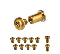 SAVITA 11 Pièces Goujons de Pouce avec Broches 2 Pièces, vis en Titane Goujons de Pouce de Rechange Vis à Lame de Poche pour 535 BUGOUT (Or)