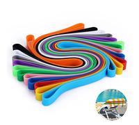 Savita 12 pcs Pinces à Serviettes de Plage, Extensibles Porte-Serviettes de Plage Bandes à Serviettes pour Chaises de Plage Colorées, Bandes à Serviettes pour Chaises de Plage Vacances à la Piscine