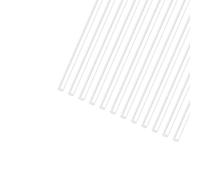 SAVITA 12 Pièces 12 Pouces Baton Bois Rond en Plastique Tige Ronde Bâtons en Plastique Transparent pour Projets de Bricolage