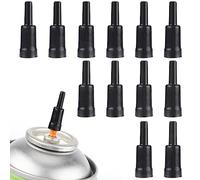 SAVITA 12 Pièces Adaptateur de Recharge de Gaz, Adaptateur de Recharge de Gaz Propane Remplacement de Buse de Réservoir de Gaz pour Réservoir de Butane Torche au Butane Briquet au Butane