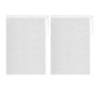 SAVITA 2 Pièces 16 x 24 inch Sacs en Maille Fine pour Aspirateur de Piscine, Cordon de Serrage et de Verrouillage Feuille Maître/Mangeur/Gulper Sac Filet Filtrant pour Piscines, Étangs et Aquariums