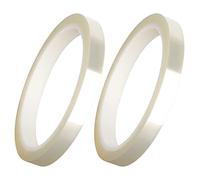 SAVITA 2 Rouleaux Ruban Résistant à la Chaleur, Scotch Haute Temperature, Ruban Isolant Transparent, Rubans Chauffants pour la Sublimation Ruban de Transfert de Chaleur pour le Bricolage(15mm)