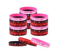 SAVITA 24 Pcs Bracelets Silicone Araignée, Décorations d'Anniversaire Cool avec Motif Toile D'Araignée pour Fournitures Fête D'anniversaire Thème Araignées