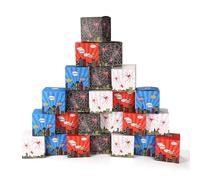 SAVITA 24 Spider Themed Gift Box, 9 x 9 x 9 cm 4 Modèles Boîte Cadeau à l'Effigie de Personnages de Dessins Animés Fournitures d'Emballage pour Fête sur le Thème des Dessins Animés pour Bonbons