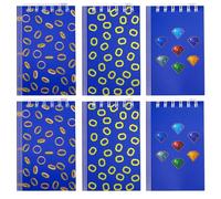 SAVITA 24pcs Mini-Cahiers de Dessin Animé, 3 Modèles Bloc-Notes Animaux de Dessin Animé Cahiers à Spirale Bleus Portables Fournitures Récompense pour la coration pour les Fêtes Bureau