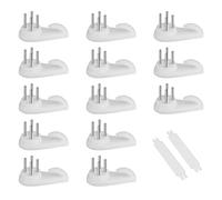 SAVITA 25pcs Crochet de Suspension Murale pour Mur en Dur, Tableau Beton et Lourd, Sans Percer (3 cm, Blanc)