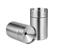 SAVITA 2pcs Cendrier Coupe-Vent Avec Couvercle Cendrier Coupe Vent Inox Cendrier en Acier Inoxydable Cendrier Coupe-Vent Cendrier de Voiture avec Couvercle Cendriers en Acier Inoxydable Cendrier