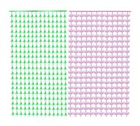 SAVITA 2pcs Rideaux à Franges Aluminium Rose et Vert, Décorations Fête Thème Sorcière Banderoles Aluminium avec Chapeau et Couronne de Sorcière Accessoires Photomaton pour Fête d'anniversaire