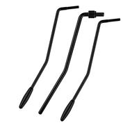 SAVITA 3 pièces 5 mm/6 mm Bras de Trémolo Fileté, Guitar Tremolo Bar Arm Whammy Bar en Métal Bras de Trémolo à Visser pour Etats-Unis./Mexicaine Standard (Noir)