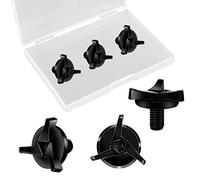 SAVITA 3 Pièces Vis de Casque Moto, Vis de Visière de Casque de Moto Vis pour Visière de Casque Accessoires pour Casque de Moto (Noir)