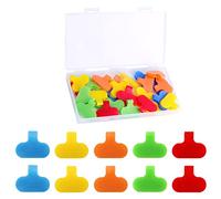 SAVITA 30 Pièces Etiquette Cable Reseau, Inscriptibles Réutilisables Nylon Etiquette Cable Marqueurs de Fil pour Câble Fils Gestion et Identification (5 Couleurs)