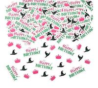 SAVITA 300pcs Confettis de Table d'Anniversaire, 3 Styles Confettis de Fête Sorcière Décorations en Papier Colorées pour Fête d'Anniversaire Thème Sorcière