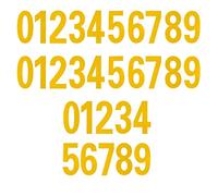 SAVITA 30pcs 9,8cm Autocollants pour Boîte aux Lettres, 0-9 Autocollants Chiffres Autocollants Numérotés Number Stickers pour Extérieur Enseignes Porte Fenêtre Voitures Numéro d'Adresse (Or)