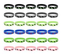 SAVITA 30pcs Bracelets en Silicone à Pixels, Cadeaux de Fête sur le Thème des Pixel Bracelets à Thème de Jeu Amusant pour Décorations Fête d'Anniversaire