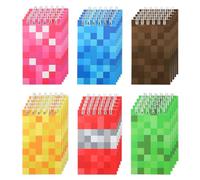 SAVITA 30pcs Mini Blocs Notes, 10 x 6 cm Spirale Notes pour Enfants Récompenses pour Enseignants Cadeaux de Fête sur le Thème du Jeu Cadeaux d'Anniversaire Remplissage de Sacs (6 Couleurs)