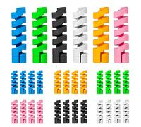 Savita 30pcs Protecteur de Câble de Chargeur, Silicone Protège Câble Protecteur Chargeur Flexible Protecteur de Câble Spiralé pour Téléphones Ordinateurs Portables Câbles de Données (6 Couleurs)