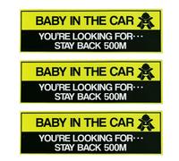 SAVITA 3pcs Autocollants Magnétiques Baby in the Car pour Véhicules, Thème Araignée Panneaux Bébé Bord Imperméable Autocollants Avertissement Sécurité Aimants Amusants Pare-Chocs pour Fenêtres Camion