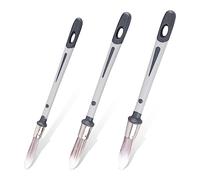 SAVITA 3pcs Petit Pinceau Vernis, 1,2/1,5/1,9cm, Pinceau de Finition Idéal pour Les Plinthes et la Peinture de Retouche