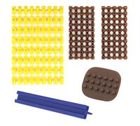 SAVITA 3pcs Tampon Lettres pour Argile et 2pcs Outils Combinés Tampons Lettres et Chiffres en Plastique pour l'Argile Minuscules Tampons pour Biscuits Poterie Projets de Bricolage
