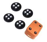 SAVITA 4 Pièces Roulettes Auto Adhésives, 360° Rotation Roues Pivotantes Poulie Adhésive Roulettes à Billes Adhésives pour Petits Meubles Petit Électroménager Poubelle Boîte de Rangement (Noir)