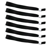SAVITA 50pcs Bracelets pour Événements en Tissu, Bracelets de Fête Jetables sans Logo Bracelets d'Admission Bracelet d'Identification pour Concerts Activités Fêtes Concours (Noir)