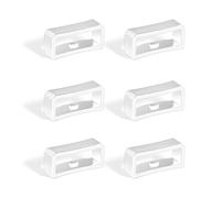 SAVITA 6 Pièces Boucle de Bracelet de Montre 18mm, Passantde de Montre Silicone Remplacement du Dispositif de Retenue Anneaux de Fixation de Montre pour Bracelet de Montre Intelligente (Blanc)
