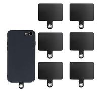 SAVITA 6 Pièces Patch pour Cordon de Téléphone Portable, Transparent Bandoulière Onglets pour Sangle de tour de cou Téléphone Tampon de Lanière de Téléphone Phone Patch pour la Plupart des Smartphones
