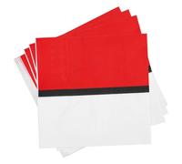 SAVITA 60pcs Serviettes de Table en Papier Motif Boule de Dessin Animé, 33x33cm Motif Rouge et Blanc pour Fête d'Anniversaire Décoration Table