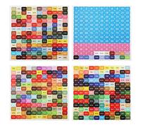 SAVITA 8pcs Feuilles d'Autocollants Numérotés, 447 Couleurs avec DMC Étiquettes de Numéro Multicolores Autocollants Étanches pour Trier les Boîtes de Rangement pour Peinture Diamant (Lot de 2)