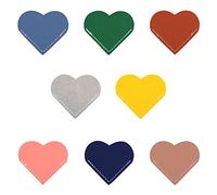 SAVITA 8pcs Marque Page Coeur, Marque Page Cuir, Signet Mignon de Lecture en Cuir pour les Amis Amoureux des Livres (Multi Couleurs)