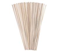 SAVITA Baton Loisir Créatif, 60 Pièces 300 x 3 x 3 mm/12 x 1/8 x 1/8 Pouces Baguette Bois Carrée Non Finie Pour Travaux Manuels et Projets de Bricolage