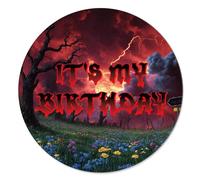 SAVITA Broche d'Anniversaire Effrayante, 5,8cm de Ornée d'Un Éclair Sinistre Idéale pour Décorer les Fêtes d'Enfants et d'Adultes