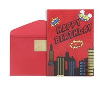 SAVITA Carte Anniversaire Araignée Drôle et Touchante Carte de Vœux avec Enveloppe pour Lui Elle Femme Mari Petit Ami Petite Amie Meilleur Ami Intérieur Vierge pour Message Personnel
