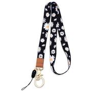 SAVITA Cordon pour Badge, Tour de cou Tendance Tour de cou Durable avec Porte-Clés et Fermoir pour Badge d'Identification Carte d'Étudiant et Portefeuille