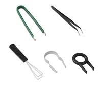 SAVITA Ensemble de 5pcs Extracteur de Clavier Mécanique, Extracteur de Keycaps Extracteur de Touches Kit Extracteur de Keycaps pour Claviers Mécaniques Remplaçables à Chaud