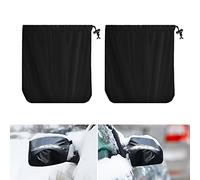 Savita Housse de Rétroviseur, pour Plupart des Voitures, SUV, Camionnettes, Camions, Protection Rétroviseur Imperméable et Coupe-Vent Couverture de Rétroviseur, Éviter Gel, Neige (33x27cm, 2 pcs)