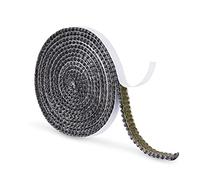 SAVITA Joint d'Étanchéité en Fibre de Verre, 2m x 10x3mm Autocollant Imprégné de Graphite Ruban d'Étanchéité pour Cheminée Joint Tressé pour Insert et Poêle pour Cheminées Porte de Poêle à Bois (Gris)