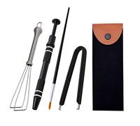 SAVITA Kit de Extracteur de Clavier, Kit de Lubrification pour Clavier Switch Opener y Compris Un Extracteur Capuchons Touche, Une Pince d'Interrupteur, Un Support de Tige, Facile à Tirer (Noir)