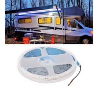 SAVITA Kit d'éclairage DEL sous lueur pour véhicule récréatif, 12 V, 5 m, blanc, pour auvent de camping, camping-car, remorque, camion de nourriture